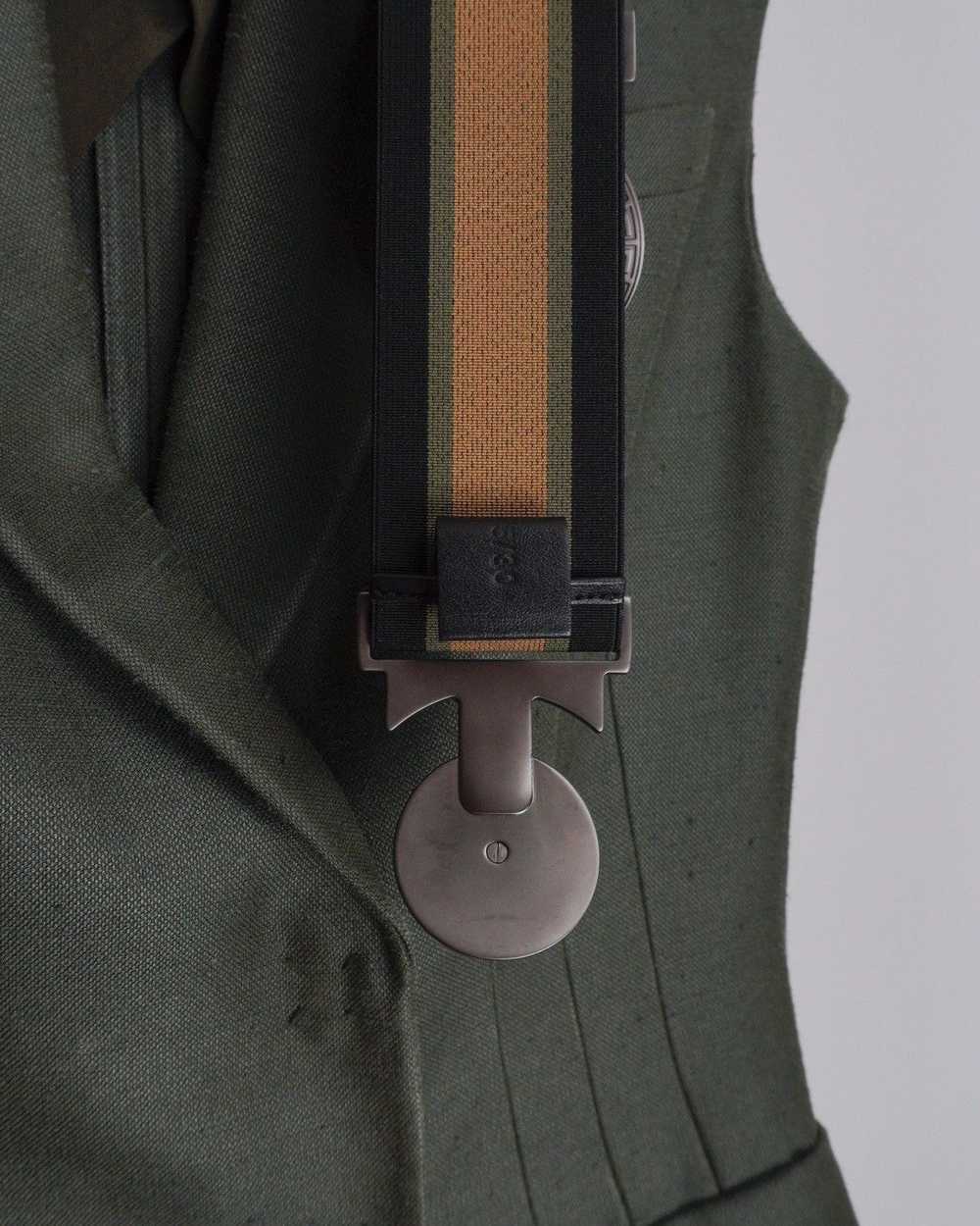 Versace Rare versace medusa military khaki dress … - image 10