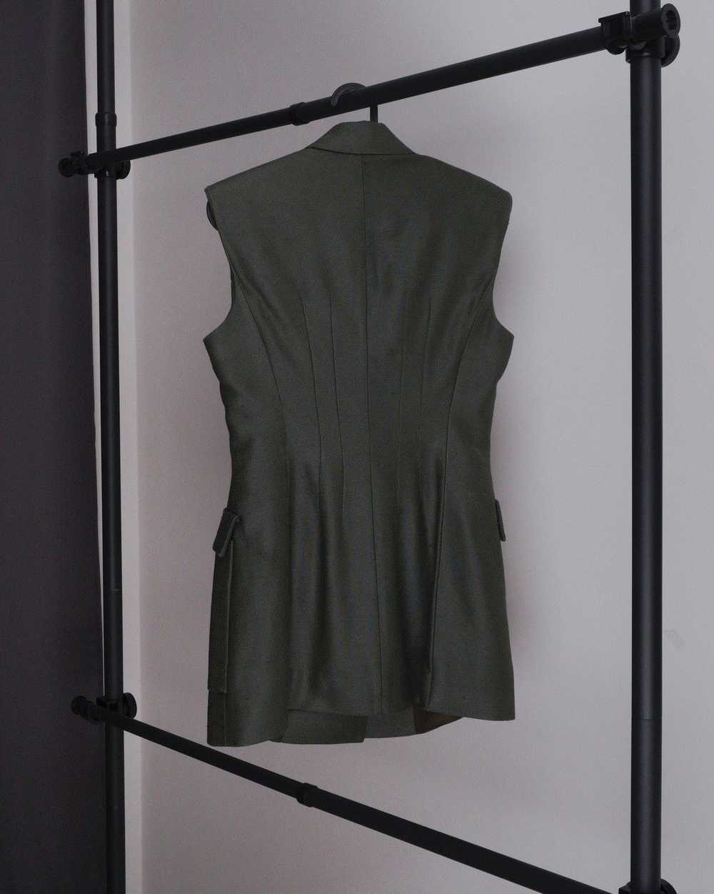 Versace Rare versace medusa military khaki dress … - image 2