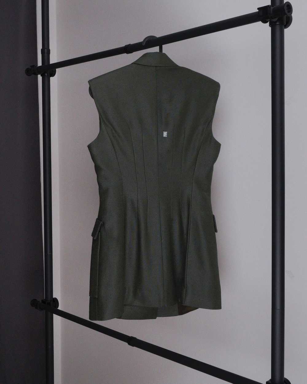 Versace Rare versace medusa military khaki dress … - image 6