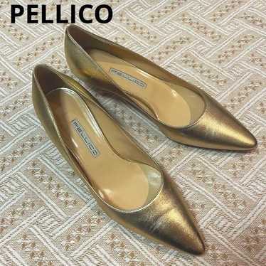 PELLICO Gold Pumps