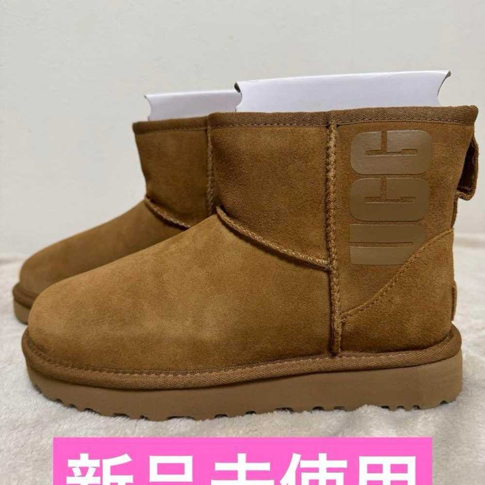 UGG Logo New Brown Short Sheepskin Boots - image 1