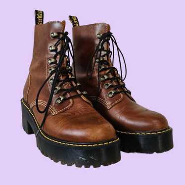 Dr. Martens Leona Butterscotch Boots Size 9