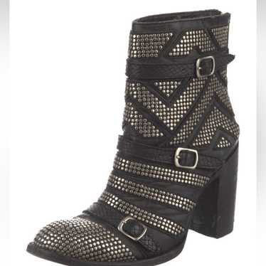 Mexicana old gringo black leather studded ankle bo