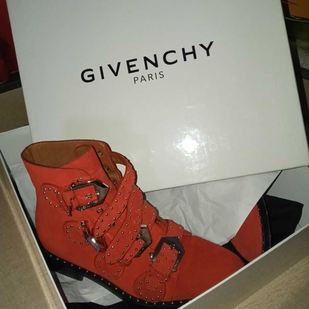 Givenchy red suede elegant boots 36 / 6 - image 7