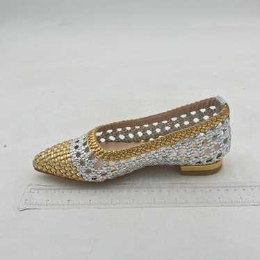 FSJ Gold Stylish Comfort Slip On Ballet Flat Walki