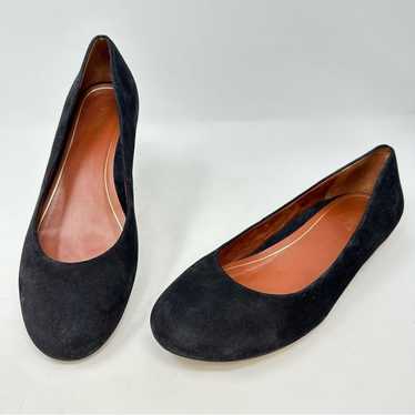 Vionic Hannah Round Toe Suede Flat Black Size 11 - image 1