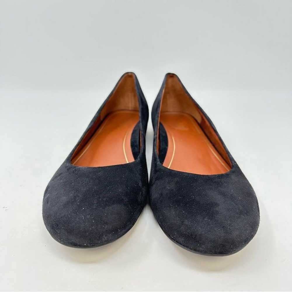 Vionic Hannah Round Toe Suede Flat Black Size 11 - image 2