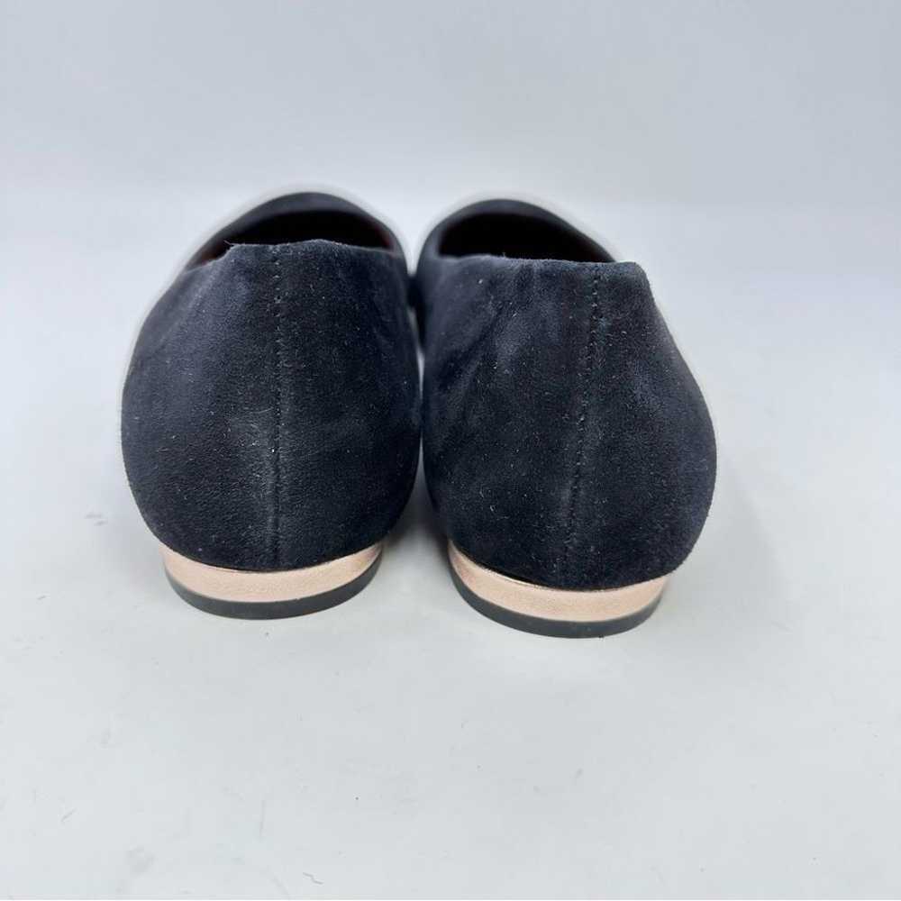 Vionic Hannah Round Toe Suede Flat Black Size 11 - image 5