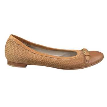 AGL Women’s Monika Brown Leather Slip On Ballet F… - image 1