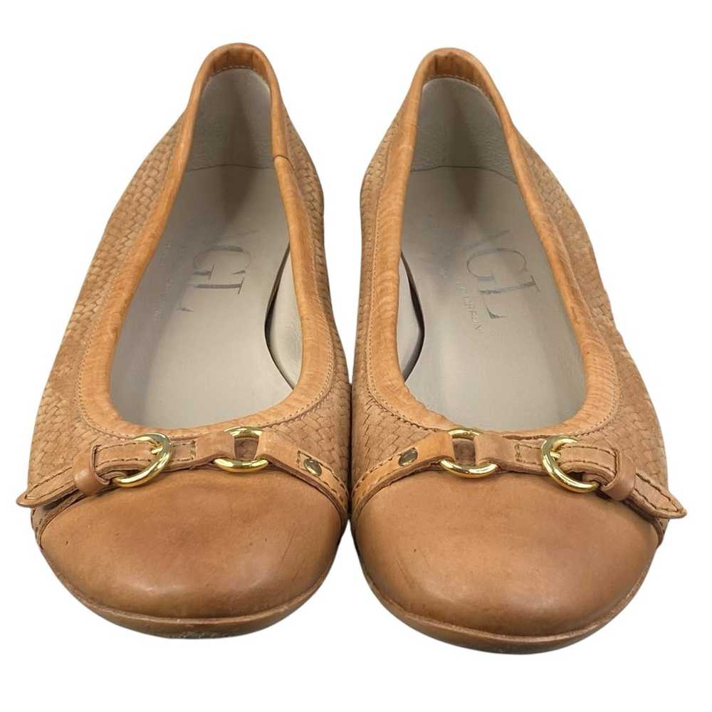 AGL Women’s Monika Brown Leather Slip On Ballet F… - image 7