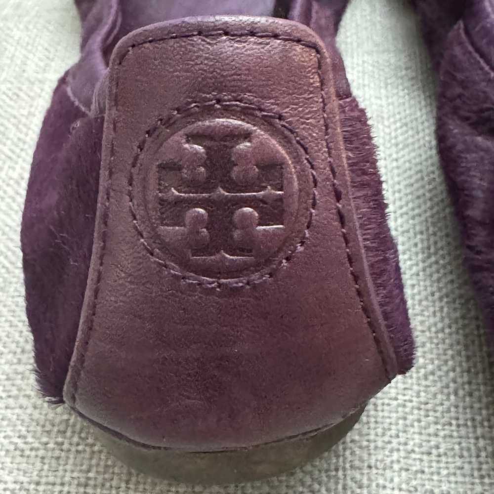 TORY BURCH Eddie Purple Calf Hair Pony Ballet Fla… - image 6