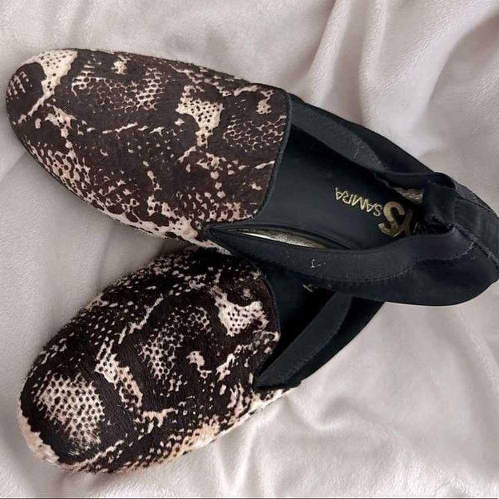 YOSI SAMRA | Brown Black Cream Snake Print Foldab… - image 2