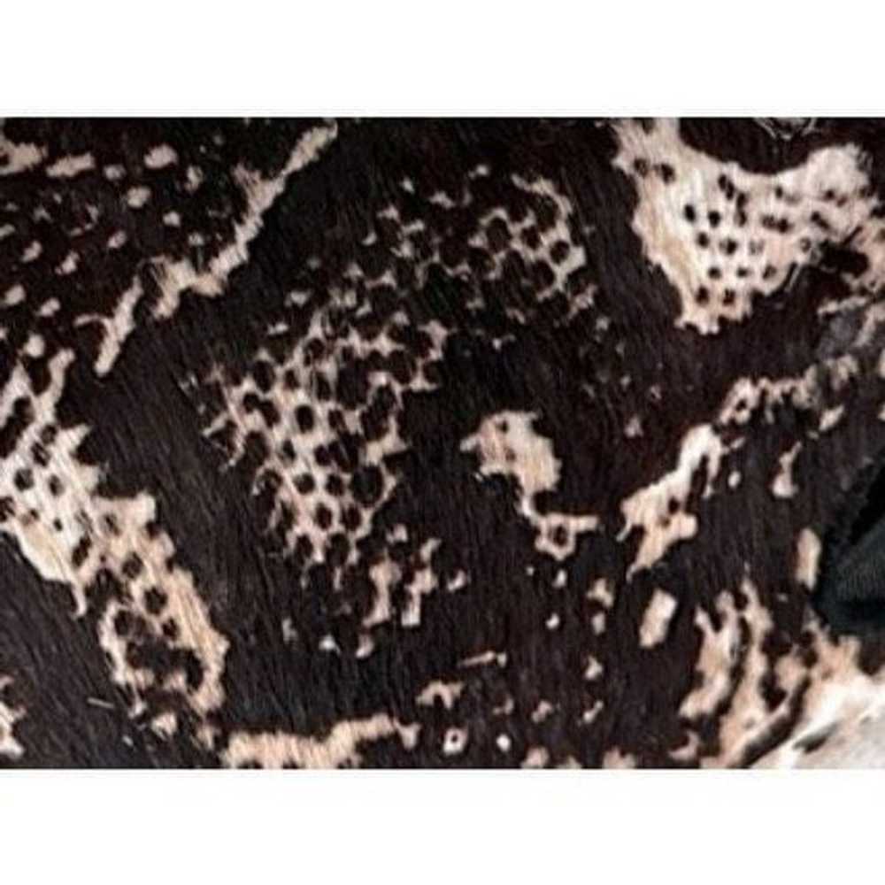 YOSI SAMRA | Brown Black Cream Snake Print Foldab… - image 4