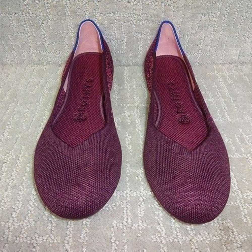 Rothys The Flat Women's Size 8 US Fig Phyton Roun… - image 8