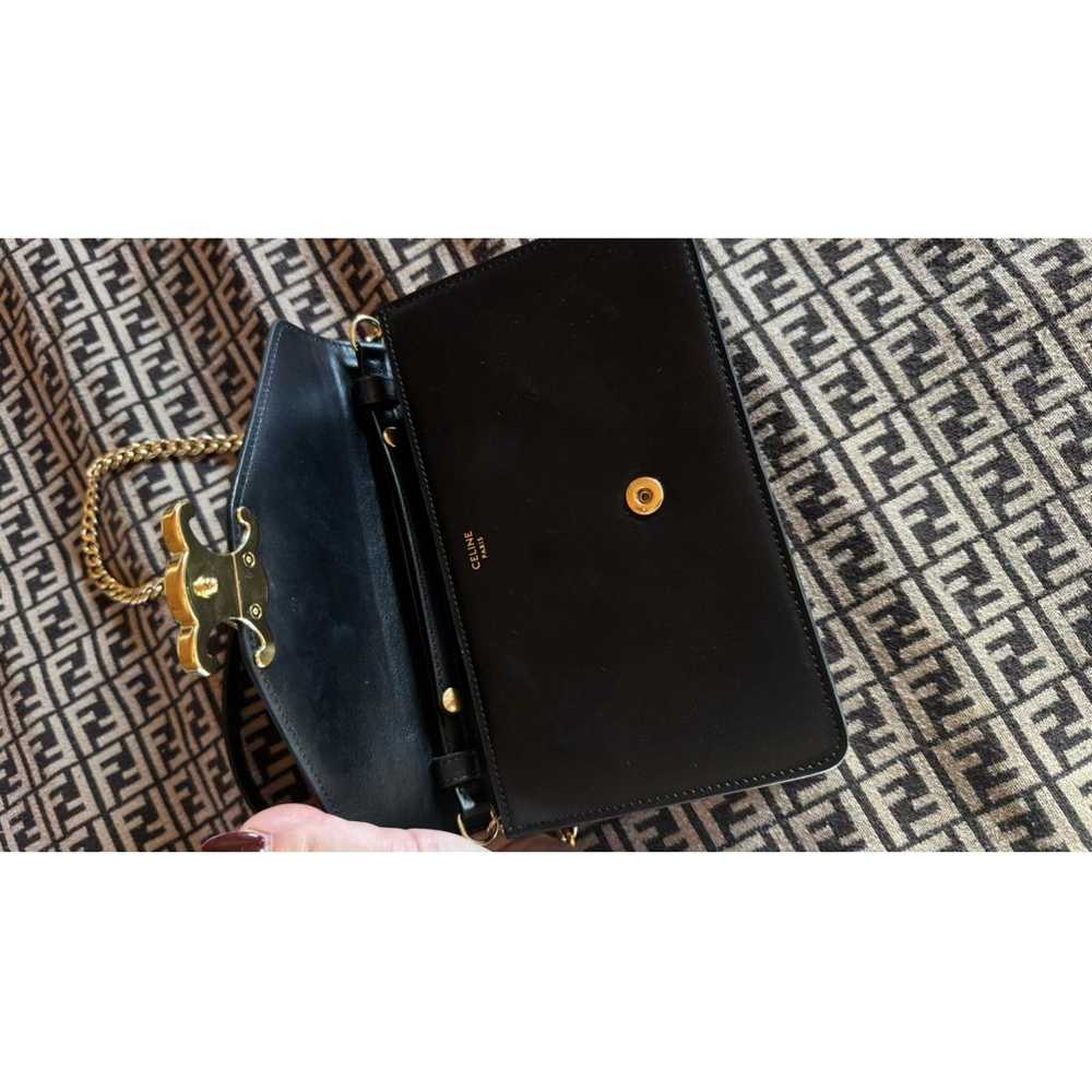 Celine Triomphe leather clutch bag - image 8