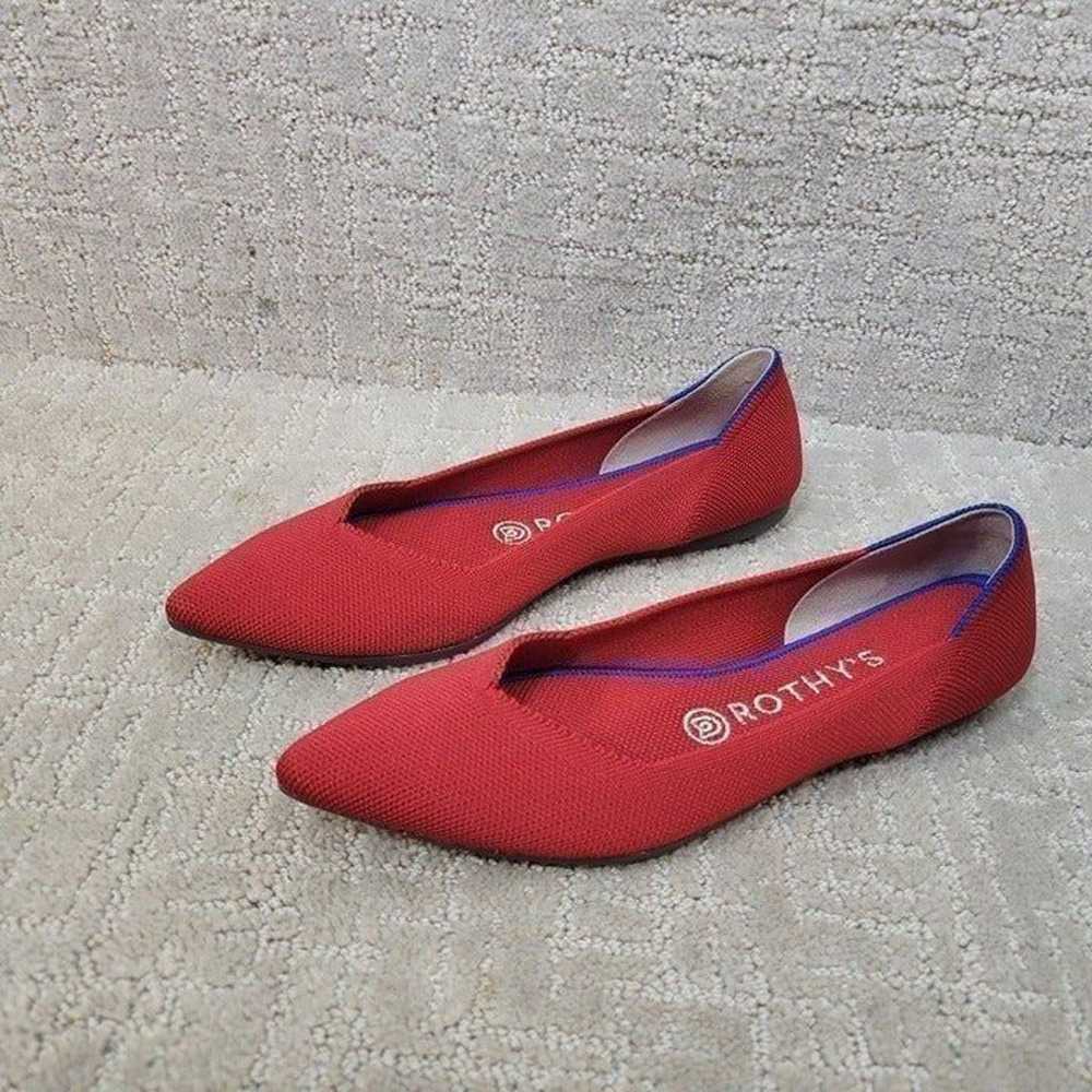 Rothy's The Point Women's Size 8 Chili Red Pointe… - image 1