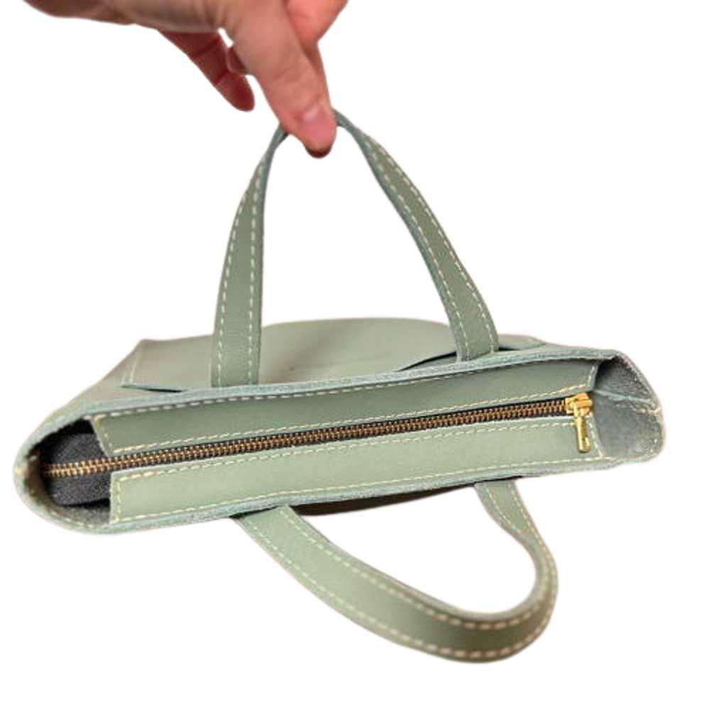 Portland Leather 🆕🪴 Sage Mini Zipper Crossbody … - image 3