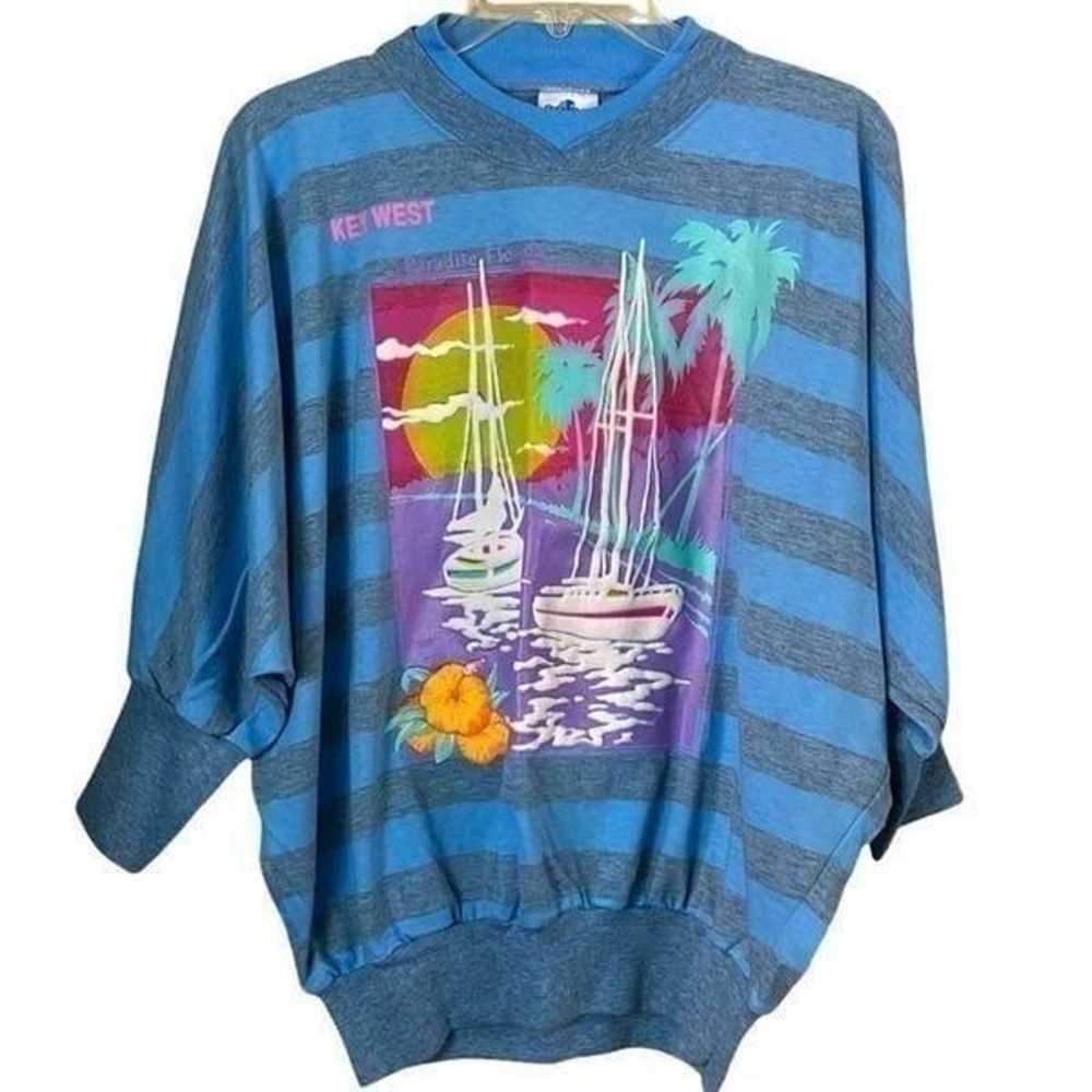 Vintage Florida Outer Reef 80s/90s Key West Graph… - image 1