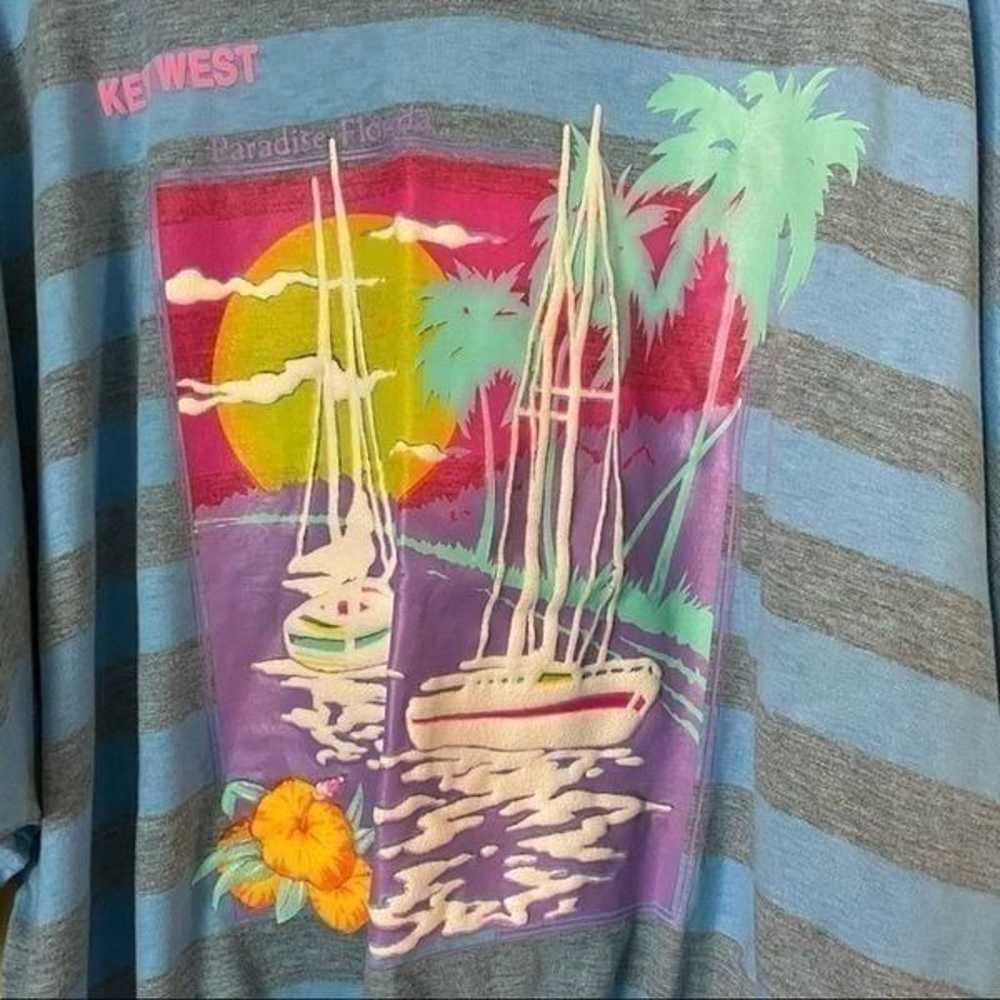 Vintage Florida Outer Reef 80s/90s Key West Graph… - image 6