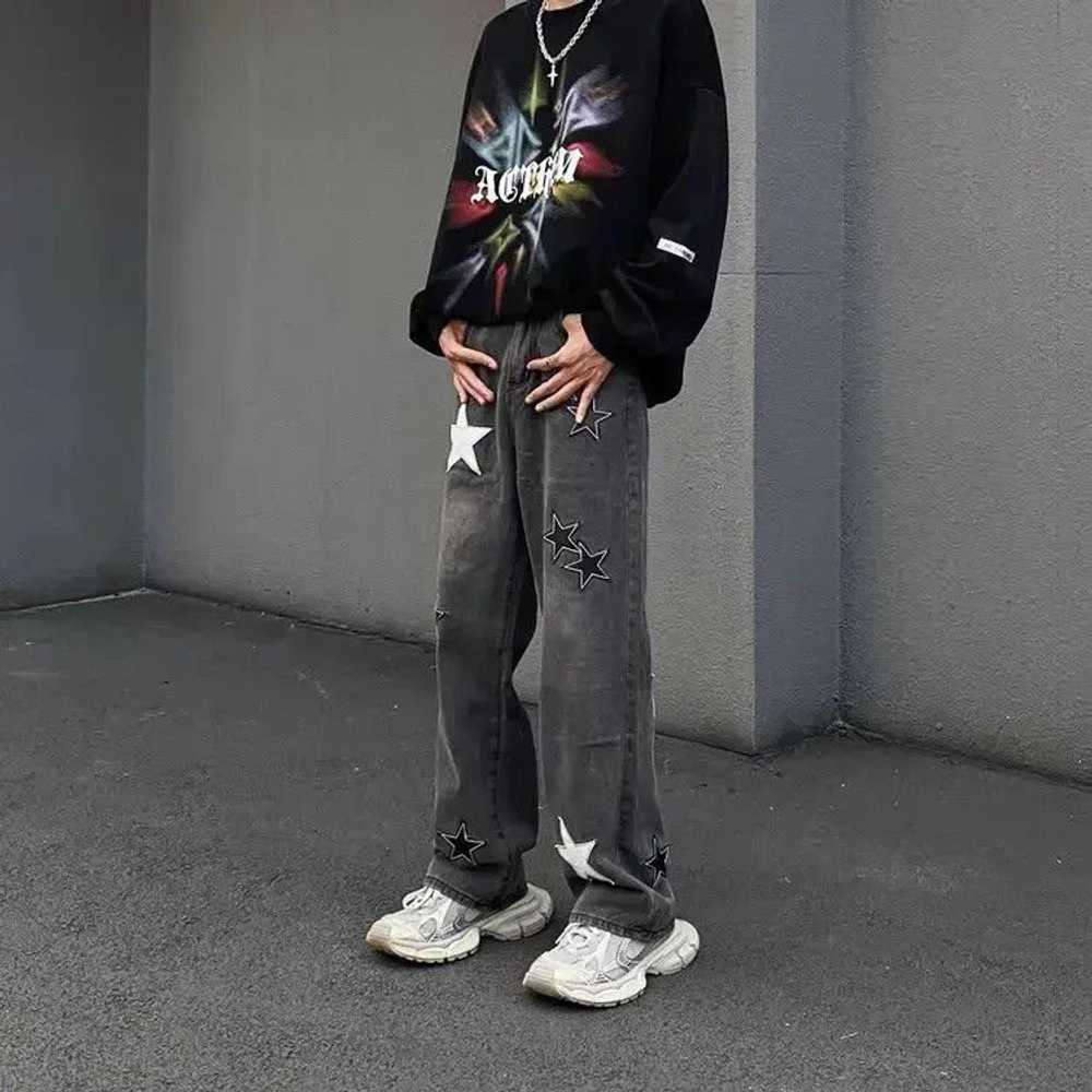 Japanese Brand × Jean × Streetwear Retro loose fi… - image 5