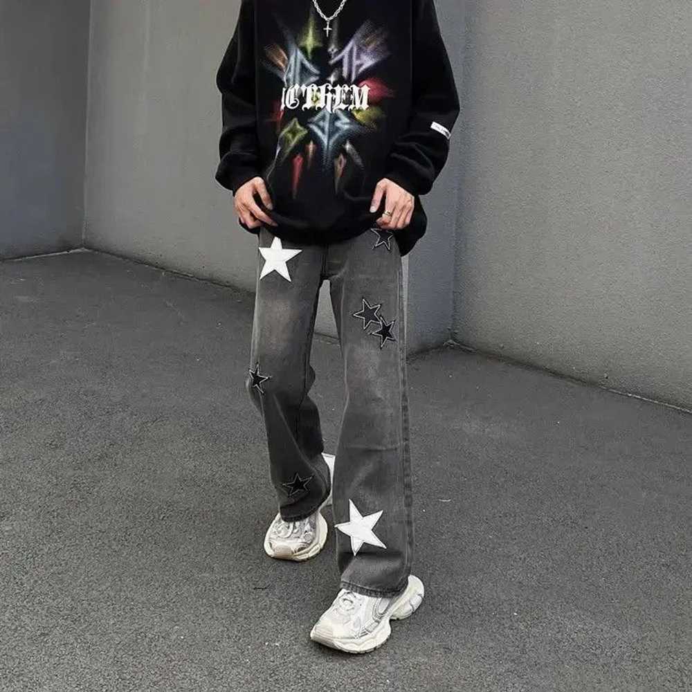 Japanese Brand × Jean × Streetwear Retro loose fi… - image 6