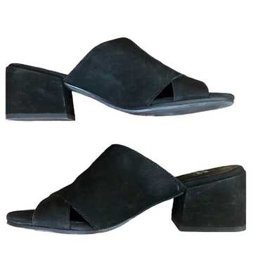 Eileen Fisher Haven Tumbled Nubuck Slide Heeled S… - image 1