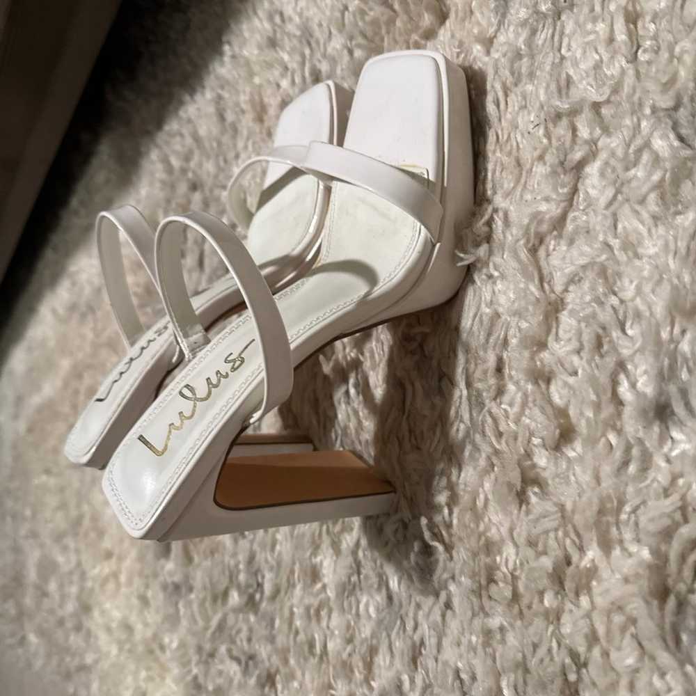 Brand New Lulu White Heels - image 2