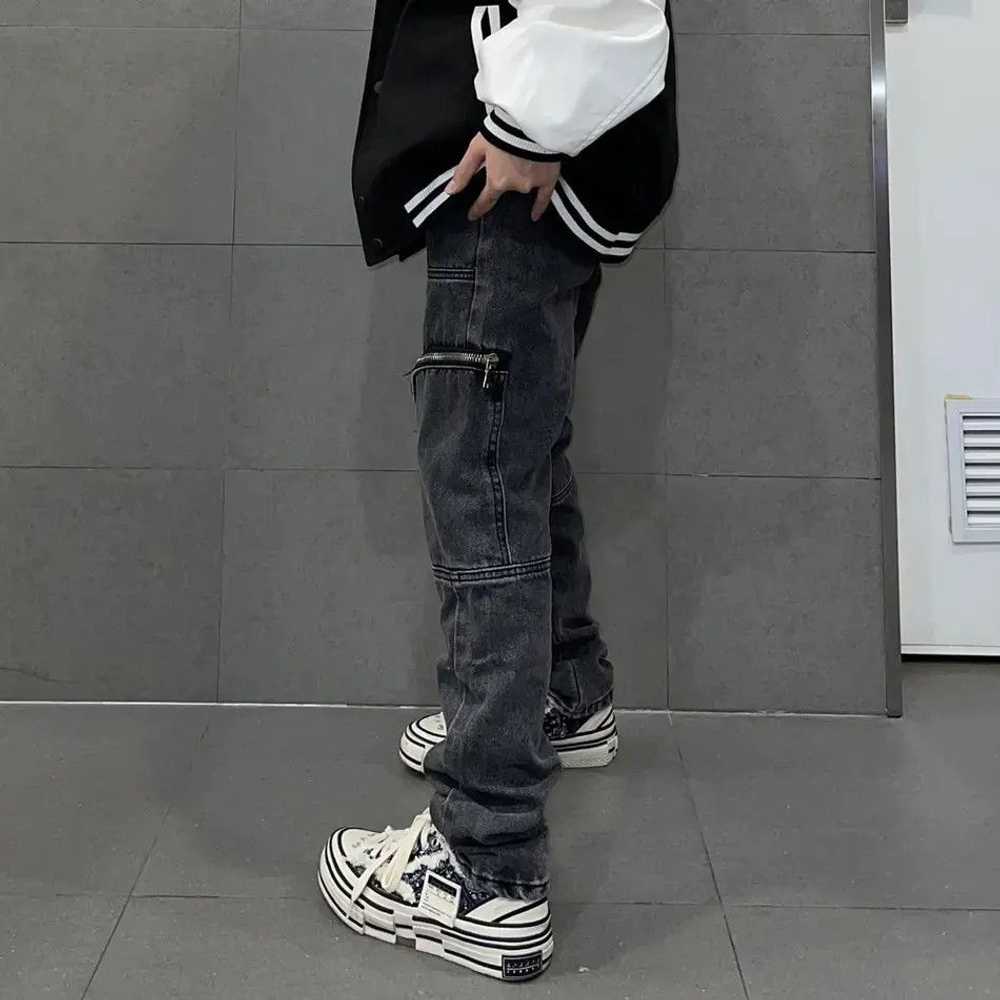 Japanese Brand × Jean × Streetwear Washed zippere… - image 2