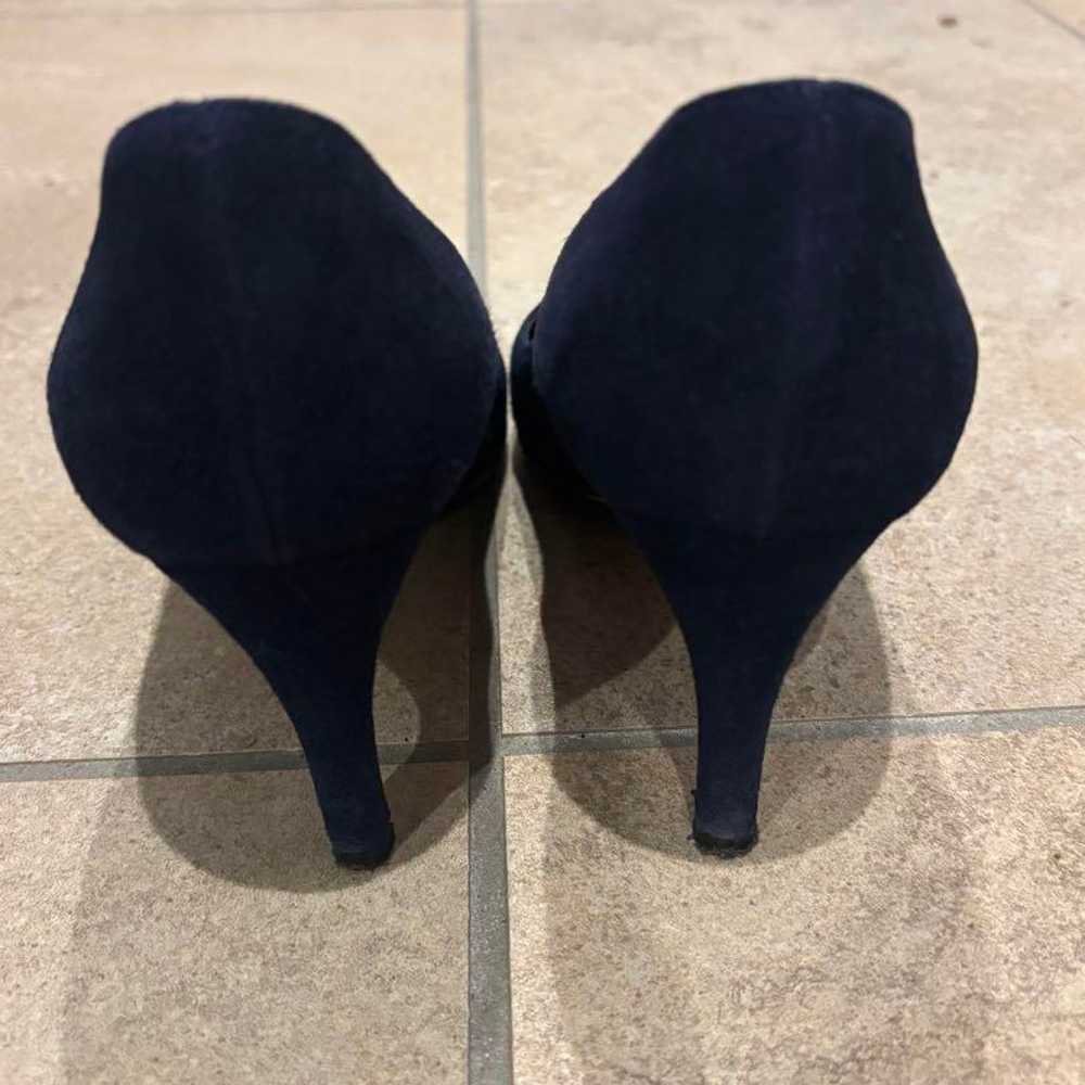 Sergio Rossi Navy Suede Pumps 35 - image 3