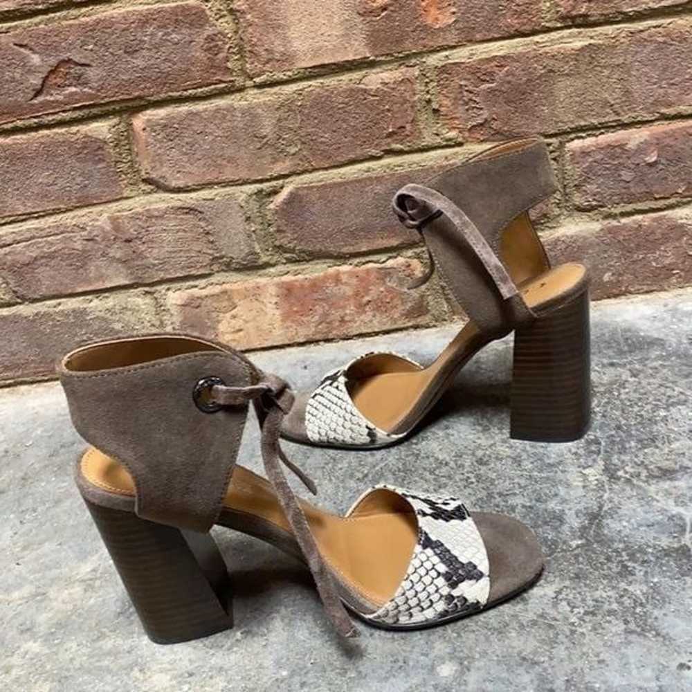 Coach Madison Lux Snake/Suede Block Heel - image 5