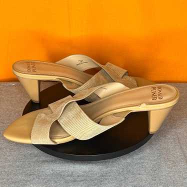 Donald Pliner Aylla Nude Camel Brown Sandal Heel S