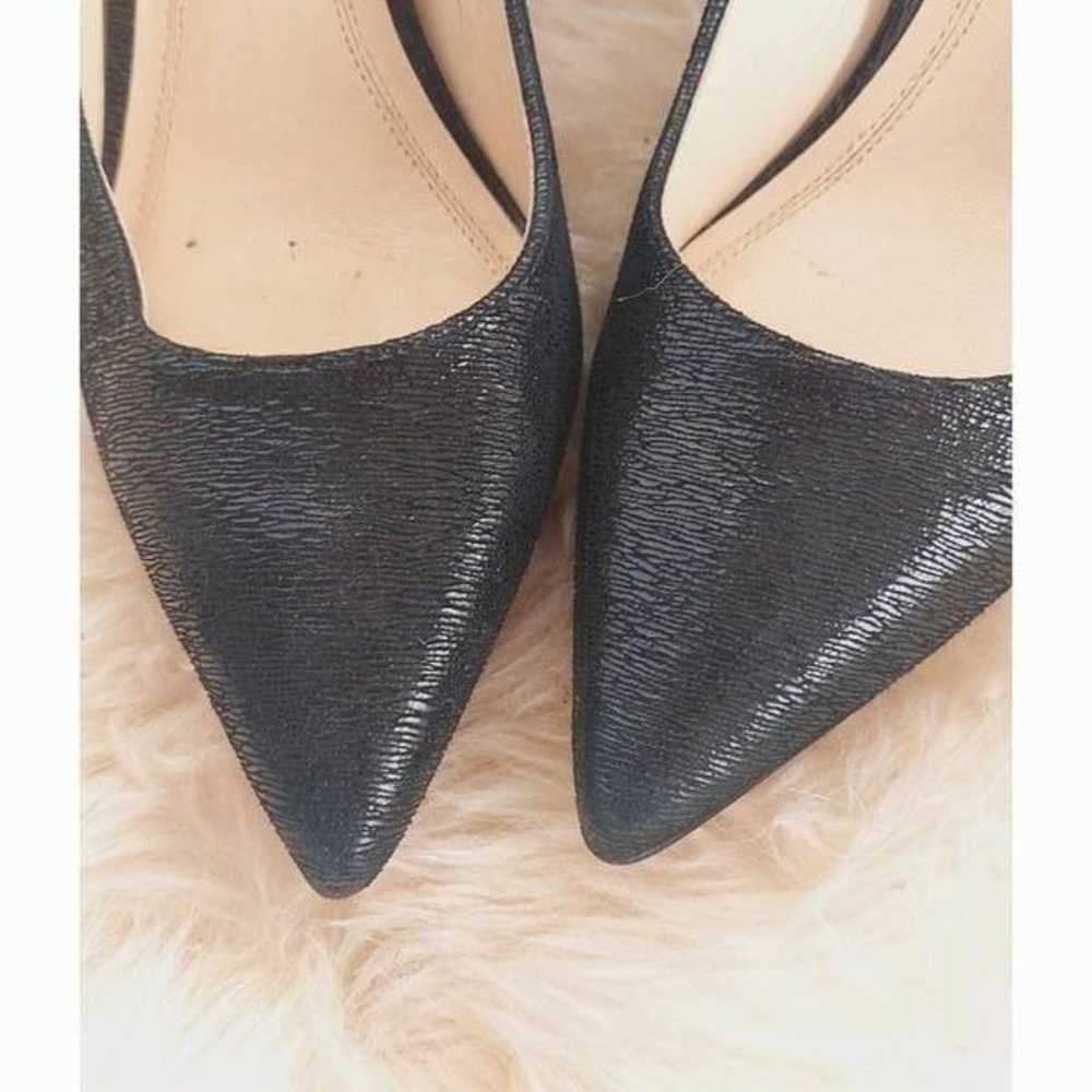 Marc Fisher Black Textured Pointed Toe Block Heel… - image 6