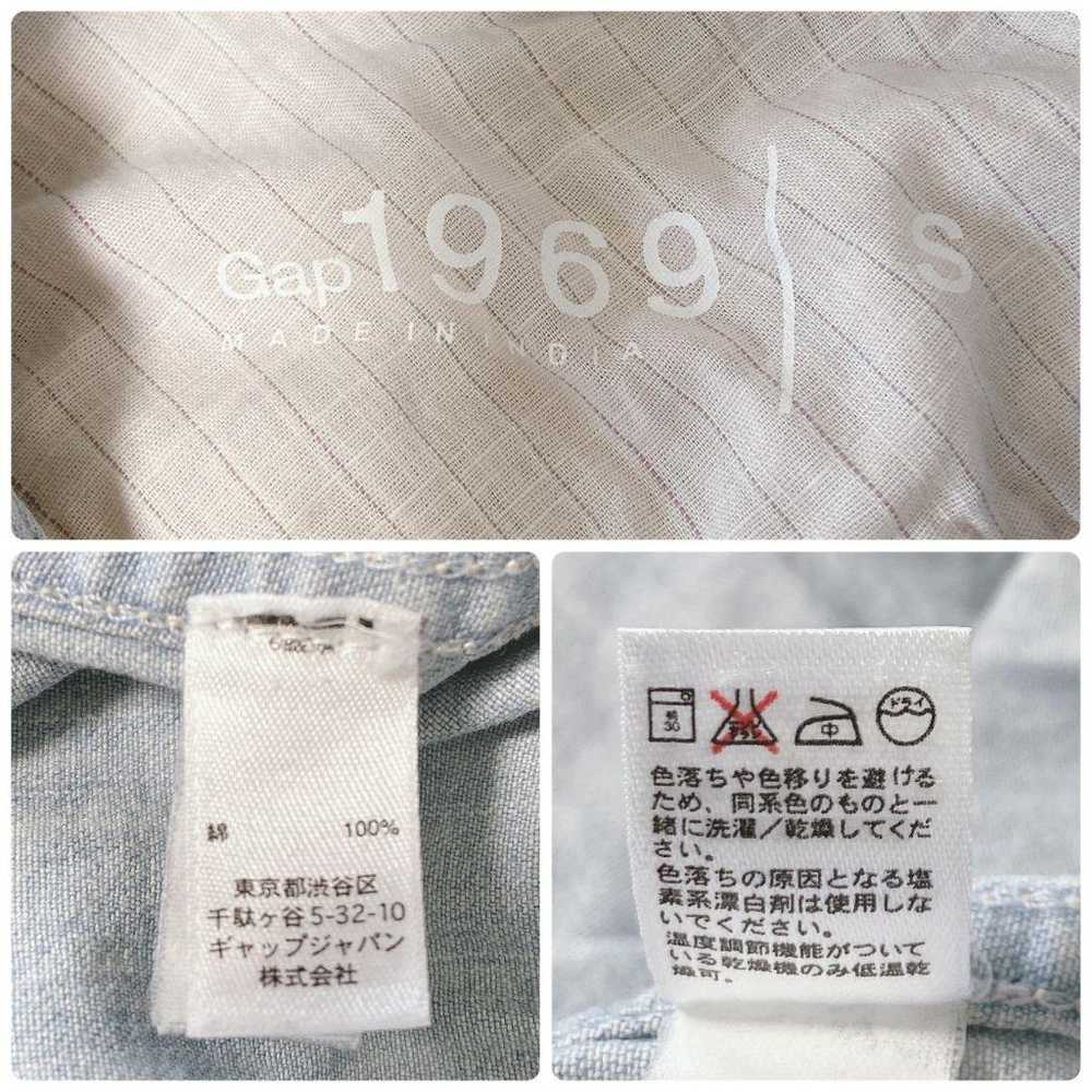 m1179 Gap 【S】 Denim Western Shirt 100% Cotton Lig… - image 9