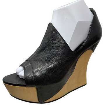 Camilla Skovgaard Tanganica Leather & Wood Wedge … - image 1