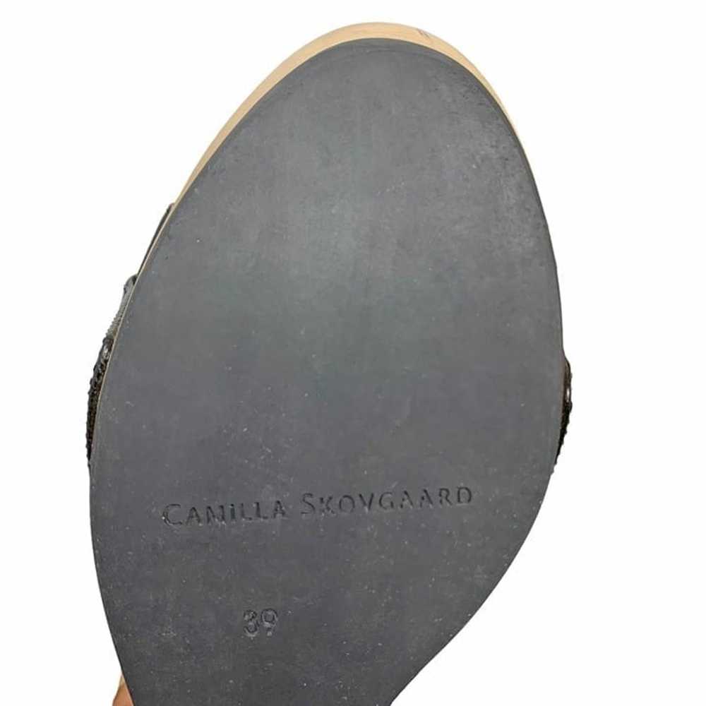 Camilla Skovgaard Tanganica Leather & Wood Wedge … - image 9