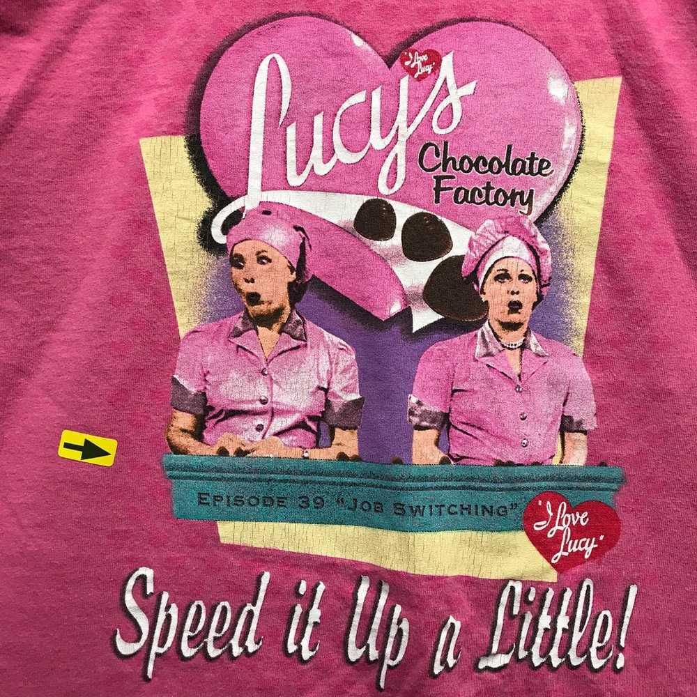 Vintage Lucy Chocolate Factory T-Shirt Womens One… - image 4