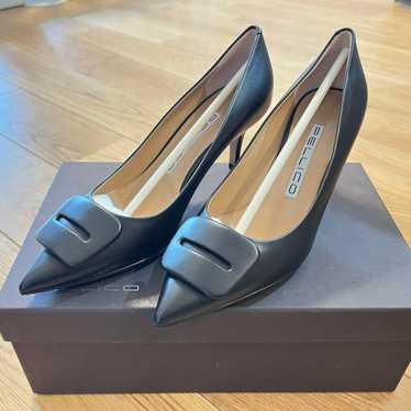 PELLICO Black High Heel Pointed Toe