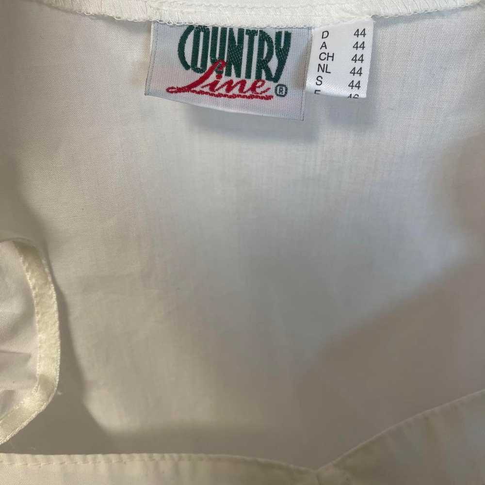 COUNTRY Line White Cropped Blouse - image 3