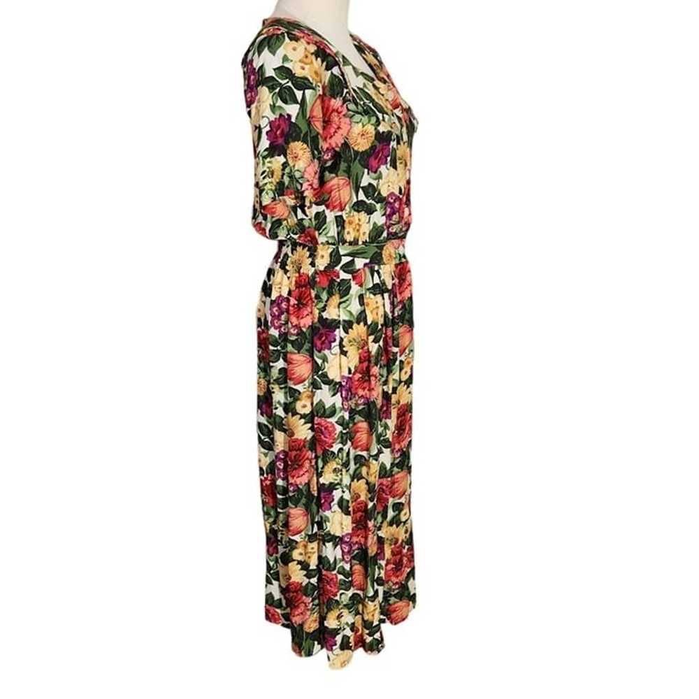 Carol Anderson Floral Printed Midi Dress Vintage … - image 2