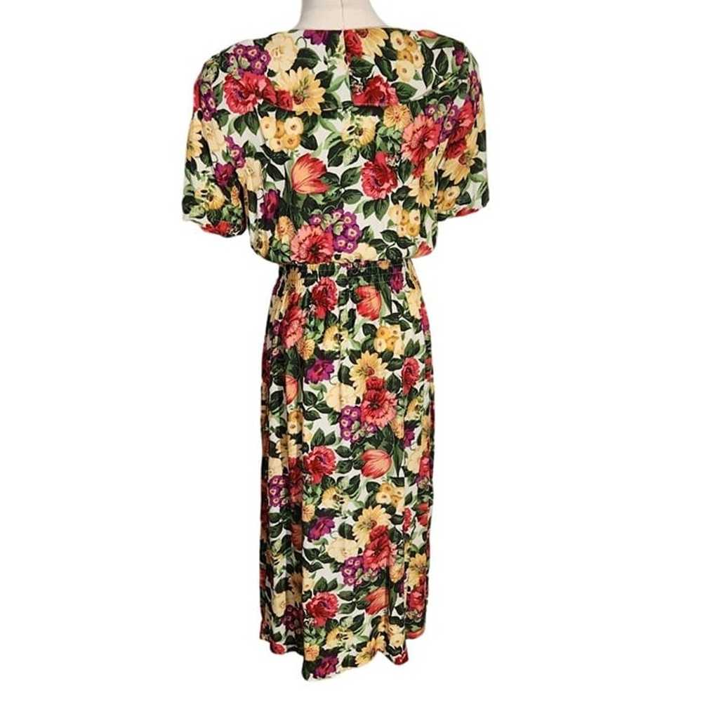 Carol Anderson Floral Printed Midi Dress Vintage … - image 3