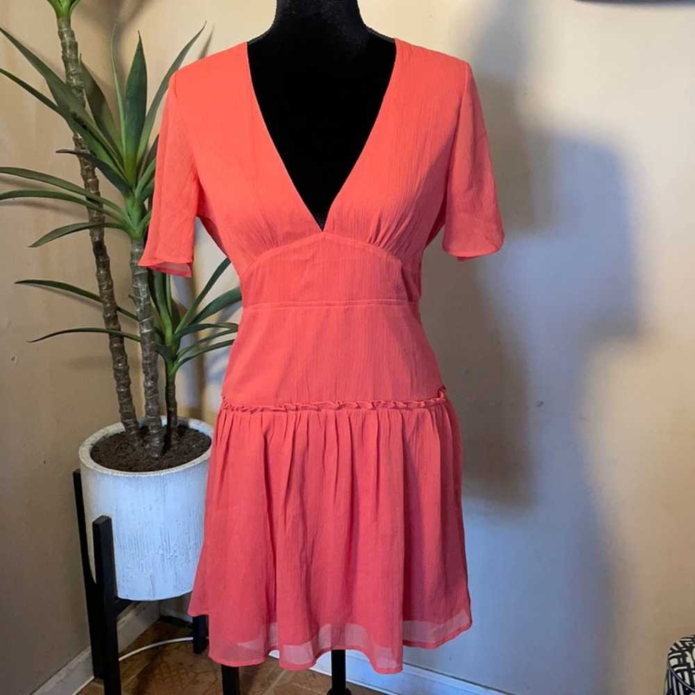 Midnight love coral backless dress - image 1