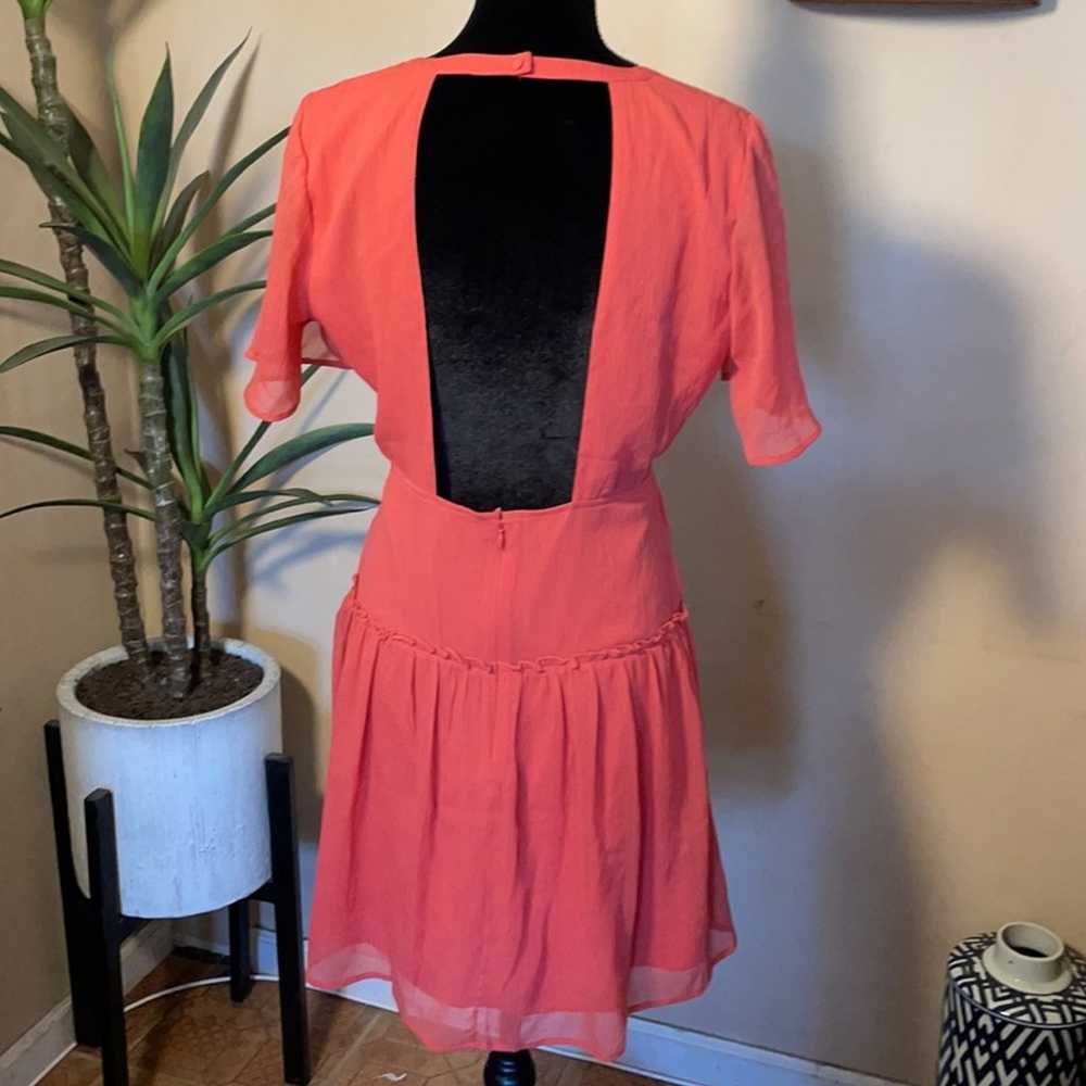 Midnight love coral backless dress - image 4