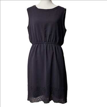 Loft outlet medium dress navy /purple fall