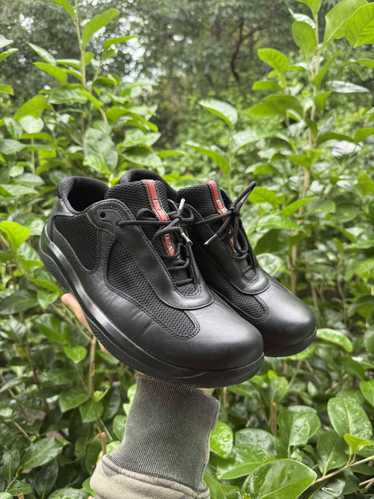 Prada black america's cup sneakers online