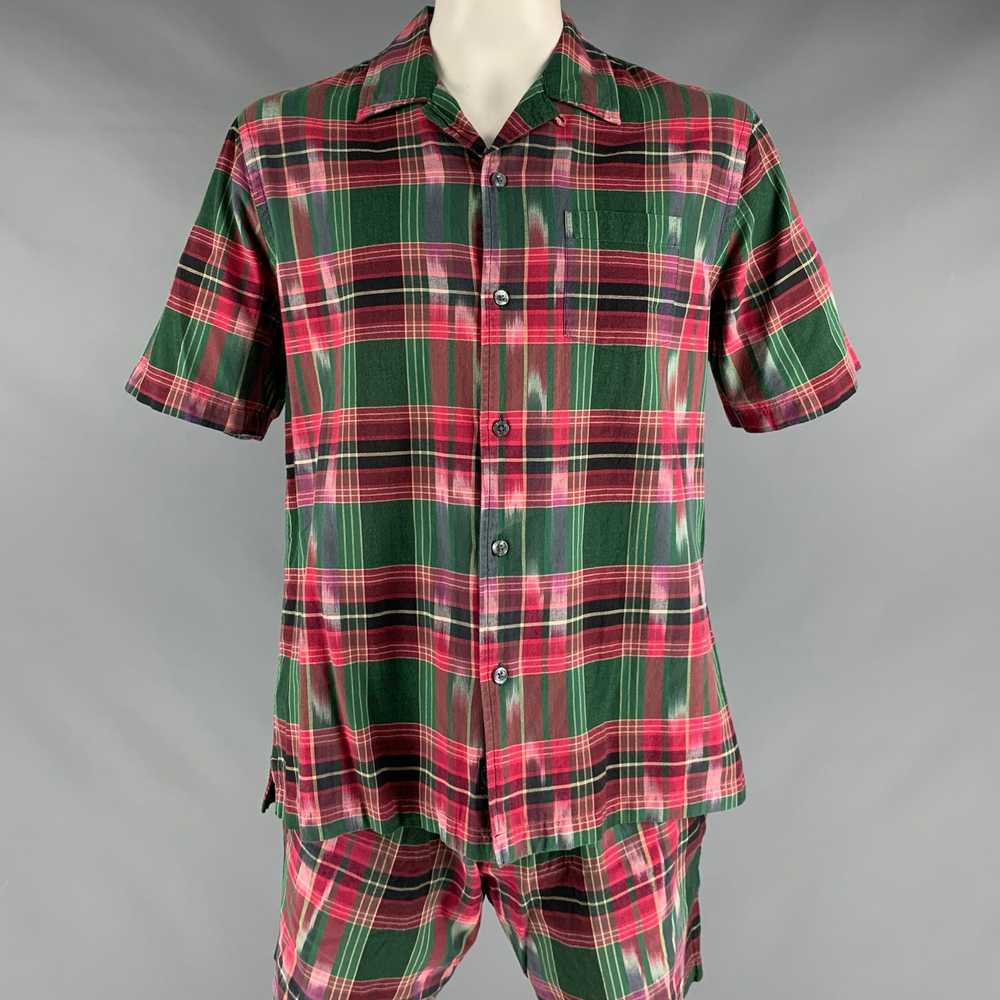 Todd Snyder TODD SNYDER Green Red Plaid Cotton Set - image 1