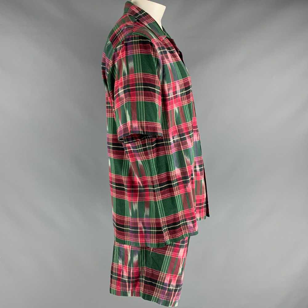 Todd Snyder TODD SNYDER Green Red Plaid Cotton Set - image 4