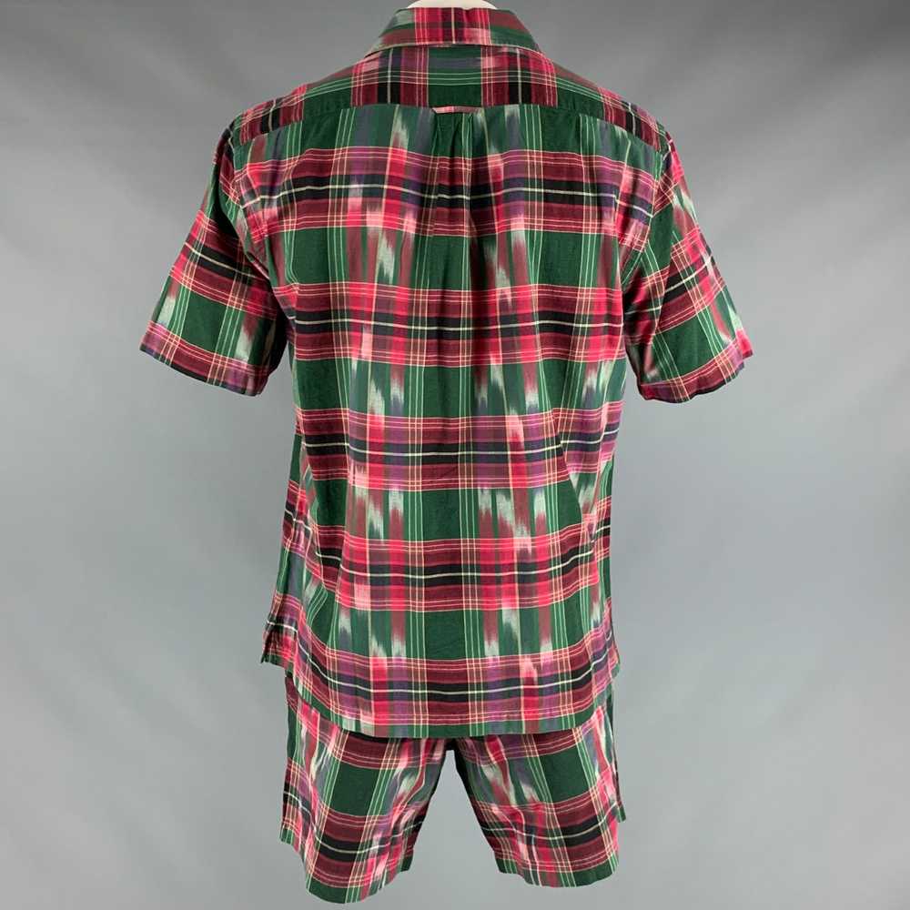 Todd Snyder TODD SNYDER Green Red Plaid Cotton Set - image 5