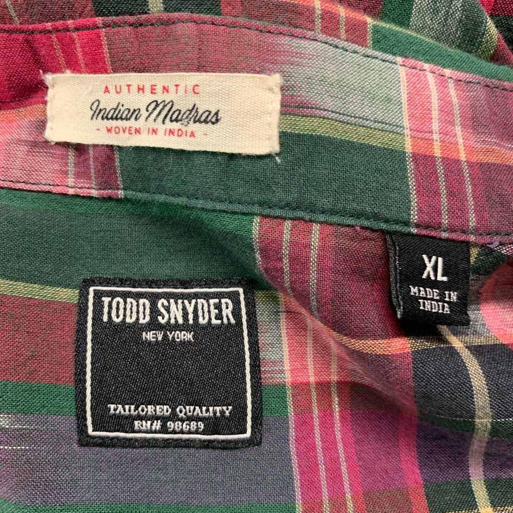 Todd Snyder TODD SNYDER Green Red Plaid Cotton Set - image 6