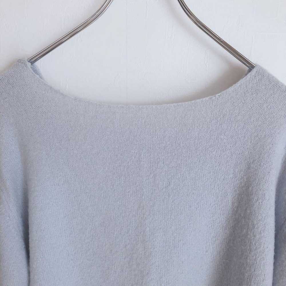 Snidel Short Sleeve Knit Sweater Top Plain Cute B… - image 3