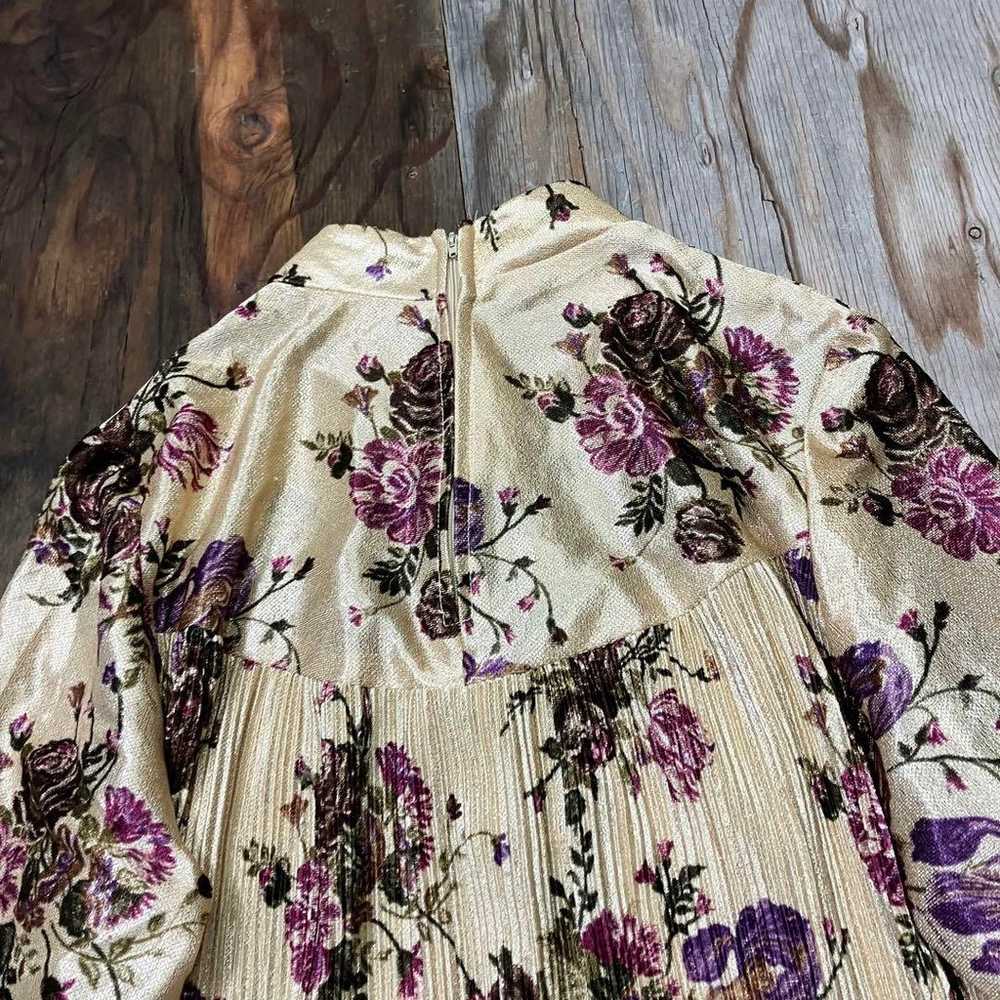 90s Floral Rose Pullover Blouse Tunic Vintage - image 8